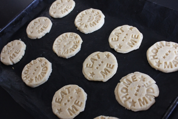 Cardamom lemon stamped cookies
